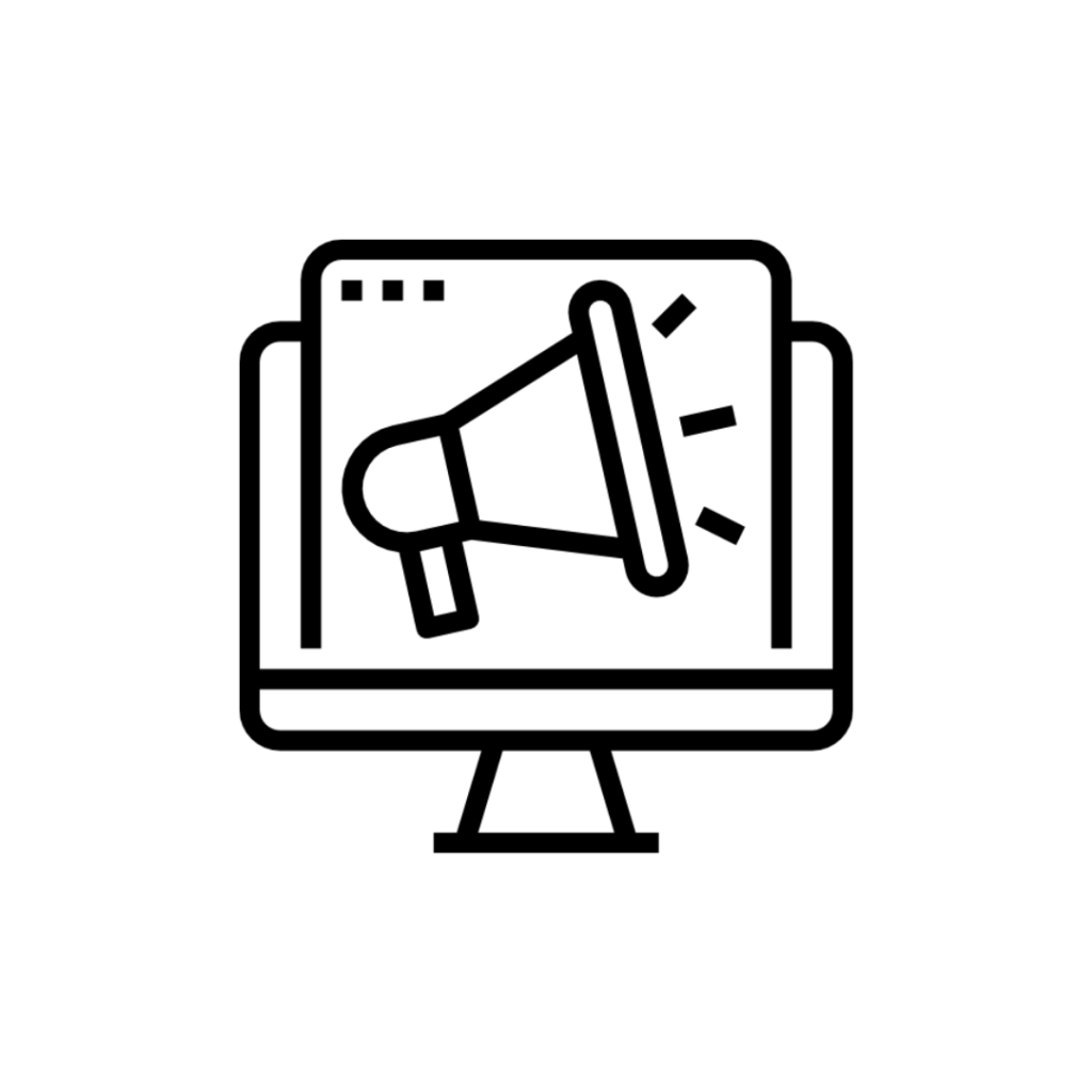 Digital marketing service icon