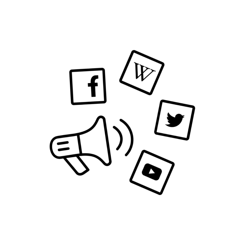 Social media marketing services icon